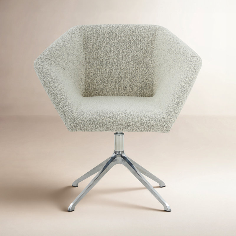 Ashlan Boucle Task Chair, Cream Boucle