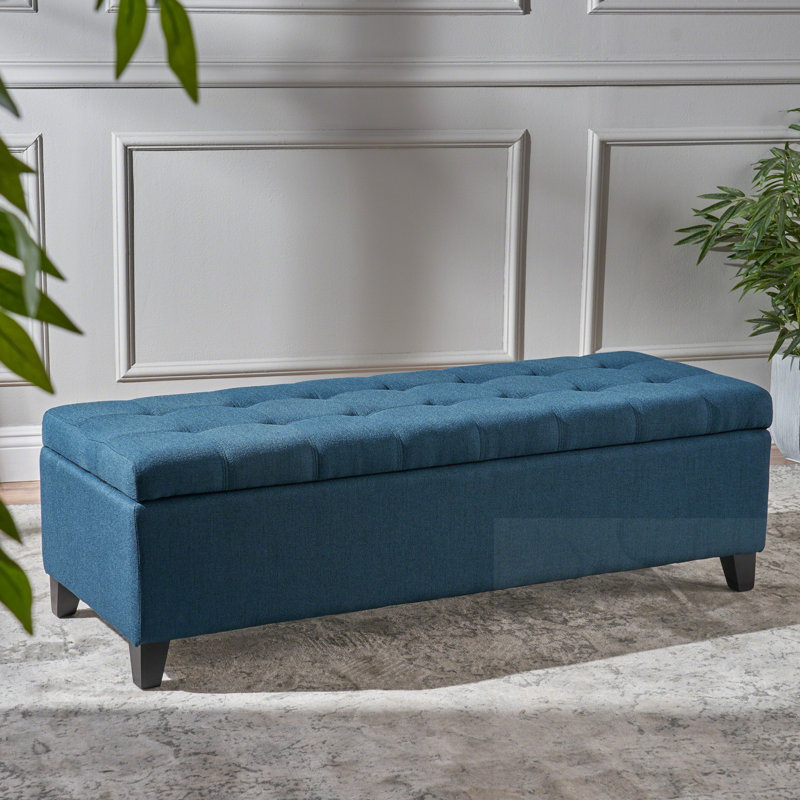 Banc de rangement rembourré