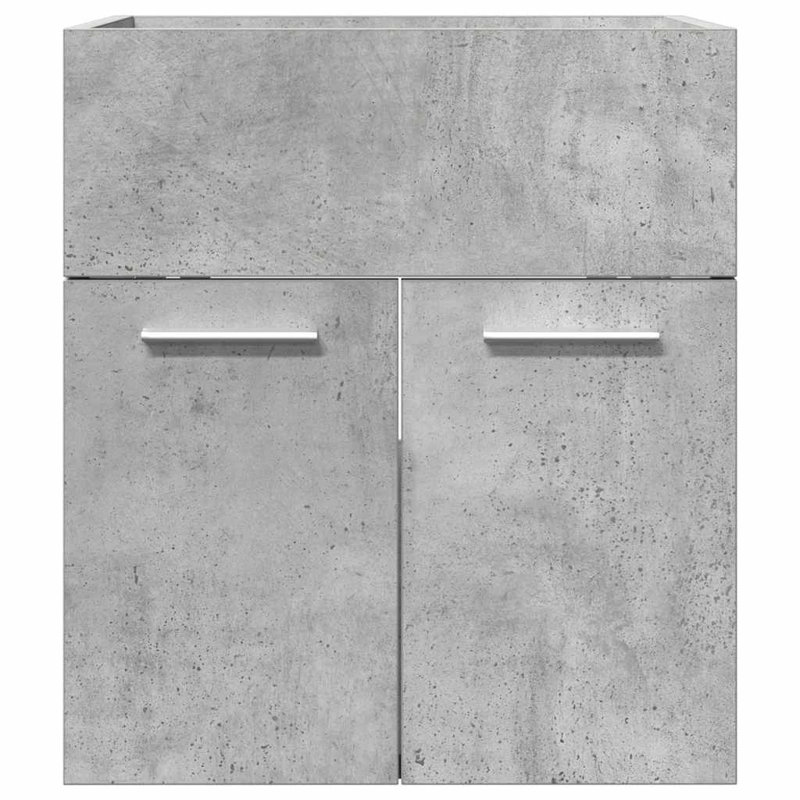Eliona Bathroom Vanity Base Only, 46Cm H x 41Cm W x 38.5Cm D, Concrete Grey