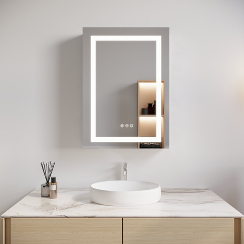 Armoire à pharmacie de salle de bain avec miroir DEL, H 26 po x l 20 po x P 5 po