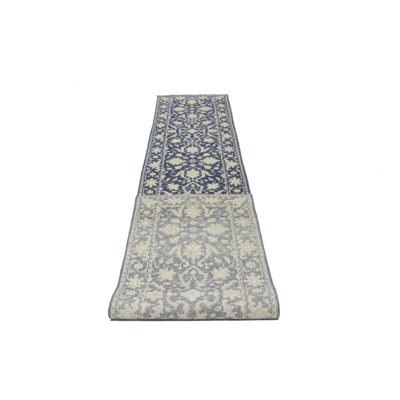 Tapis en laine Elanaz, Tapis de couloir 2 pi 6 po x 13 pi 9 po