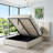 Iokaste Upholstered Lift Storage Bed Frame with Hotel-Style Headboard, Queen Size & King Size Bed Frame, Sprung Slats, Velvet Headboard and Drawers, Gas Lift Hydraulic Support, No Box Spring Needed-1646615926-1646615929