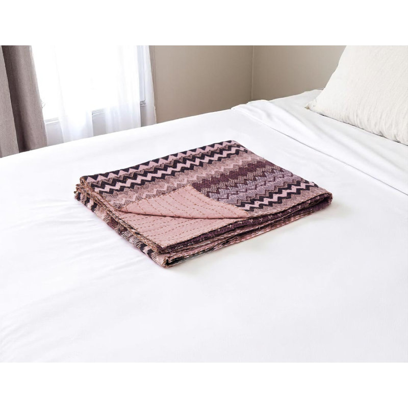 Jeté 50 "x 70" en coton Kantha