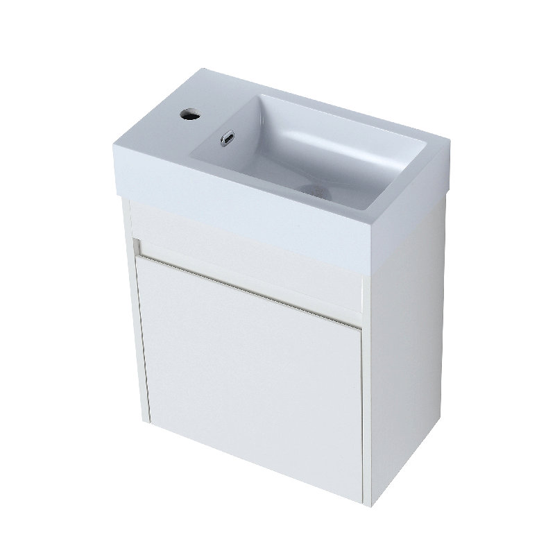Tarus 18.11'' Single Bathroom Vanity with Porcelain Top