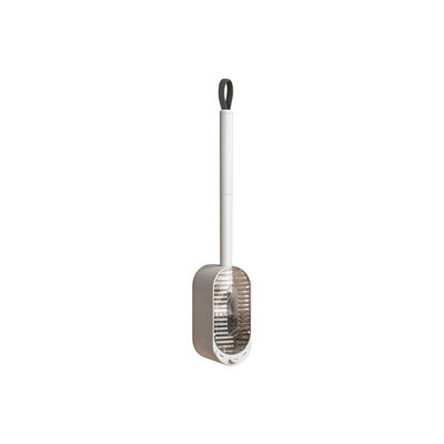 Brosse de toilette détachable à poignées longues, outil de nettoyage pour salle de bain Stiff Bristle, 23,2 x 3,5 po, blanc