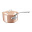 Mauviel M'6 S Copper Sauce Pan With Lid, Cast Stainless Steel Handle, 2.6-Qt-15078640