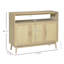 Buffet avec portes en rotin