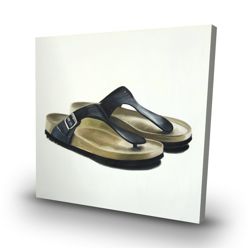Sandals - 32"x32" art on canvas