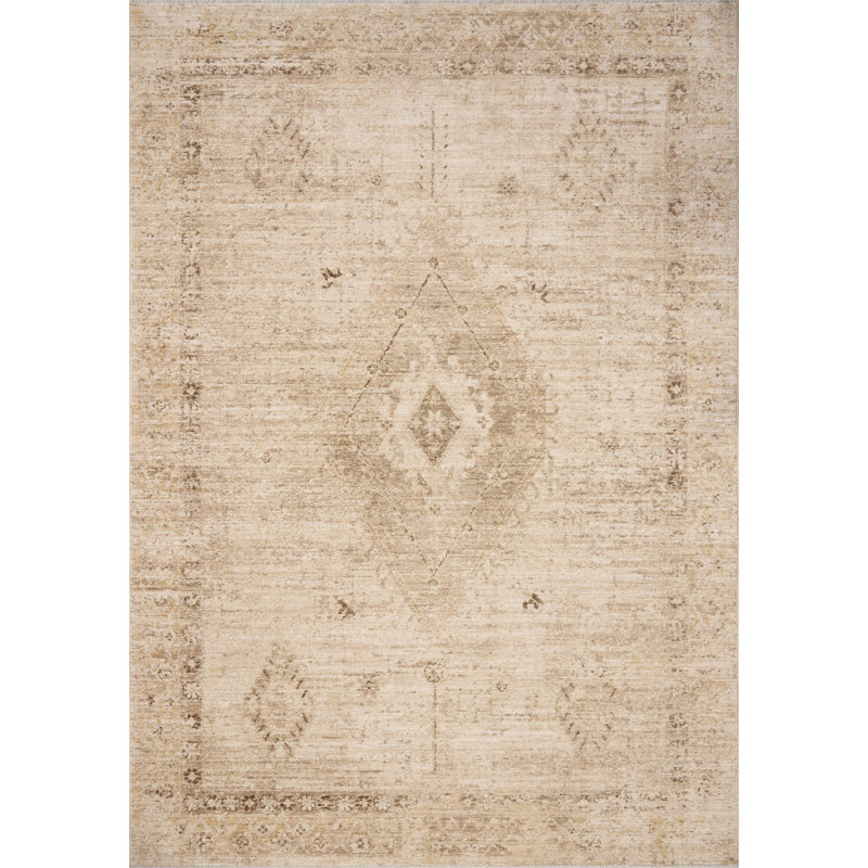 Tapis brun clair / brun Chris Loves Julia x Loloi, Rectangle 9 pi 6 po x 13 pi 1 po