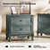Lundgren Transitional 24'' Tall 2 - Drawer Nightstand with Wood Legs and Charging Station Space