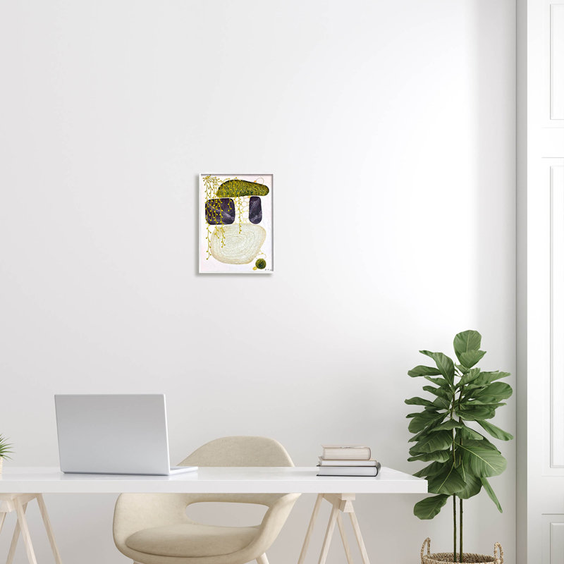 «Botanical Mossy Rock Shapes», art de la giclée encadrée par Jocelyn Benford, H 14 po x l 11 po x P 1,5 po