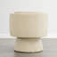 Fauteuil d'appoint pivotant à 360 ° de style Mid-Century avec dossier ergonomique-1656390039