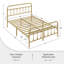 Lit plateforme classique en fer avec tête de lit et pied de lit-866018514-901025119