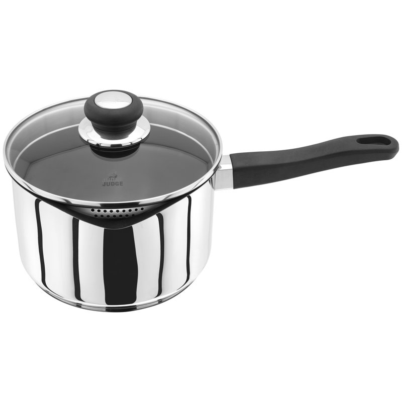 Vista Stainless Steel Saucepan with Lid, 3.1 L
