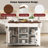 Kitchen Island with Drop Leaf, Power Outlet-1872730687