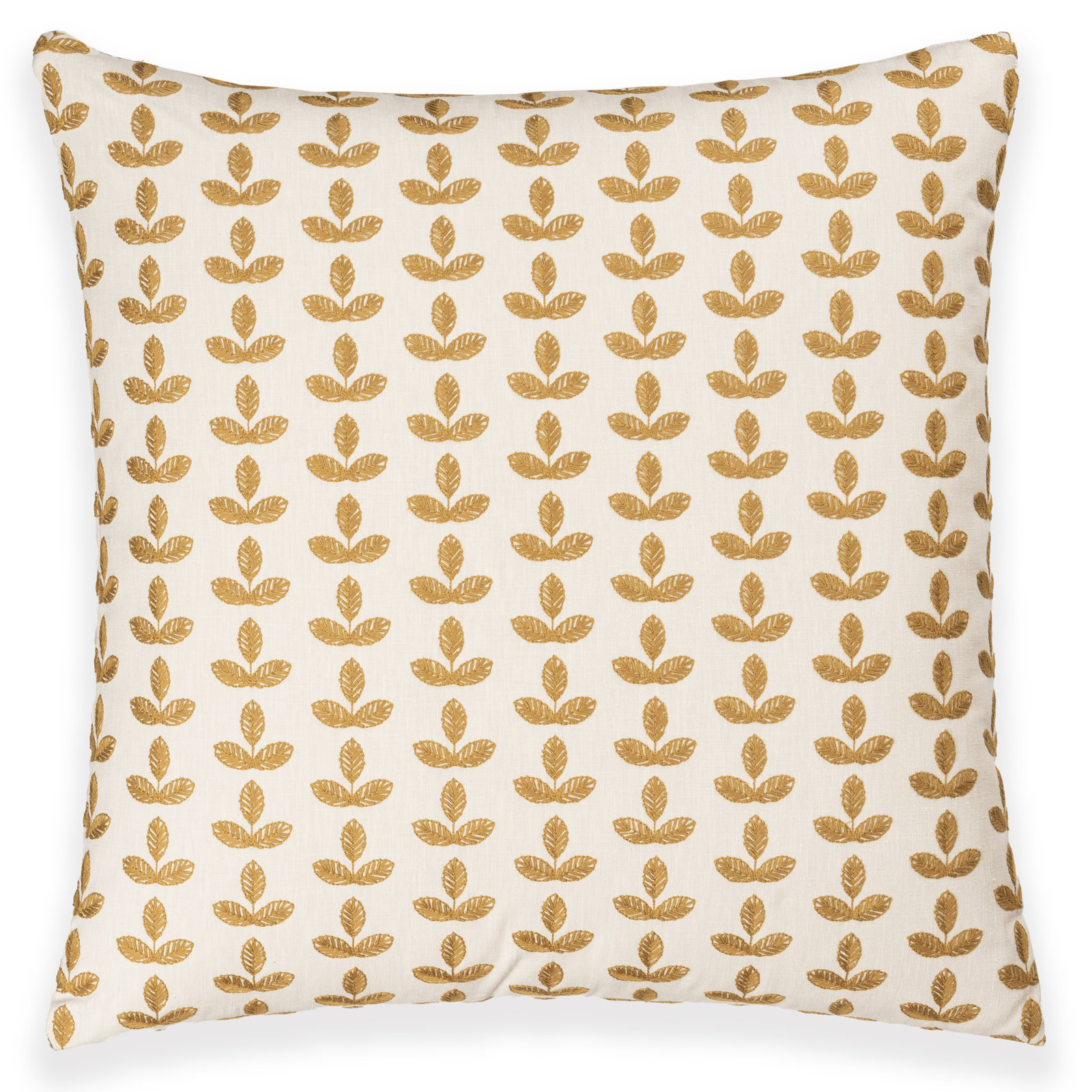 Birch Lane Trillium Throw Pillow Throw, Polyester, Yellow Floral, Square 26"