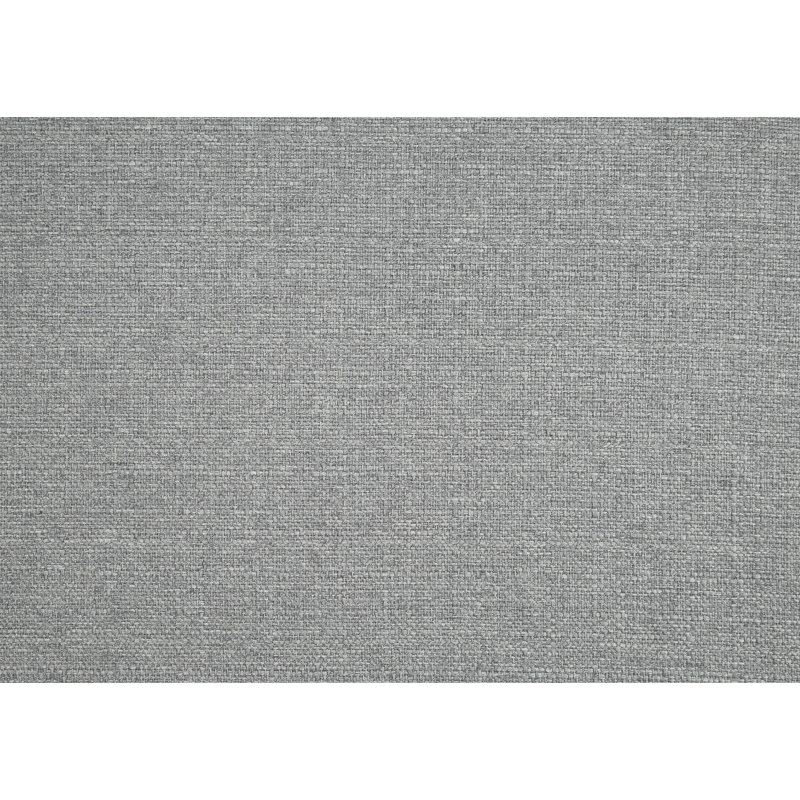 Chaise d'appoint de salon moderne en gris, revêtement en tissu à boutons, structure en contreplaqué, coussins de siège en mousse haute, housse réversible, coussin de pieds en bois d'hévéa brun amovible