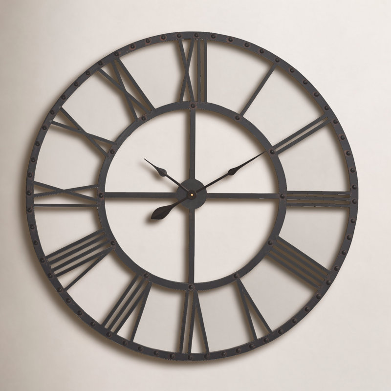 Metal Skeleton Wall Clock