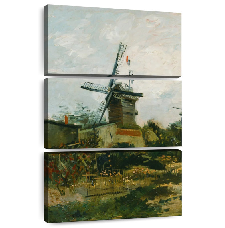 Lilie Windmills On Montmartre, 74" H x 48" W