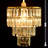 Plug-In Chandelier Ceiling Light With Crystal Beads, Adjustable Hanging Cord, On/Off Switch, Ready-To-Hang Pendant For Home Decor