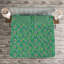 Adinath Green/Orange Microfibre Bedspread Set-519162910