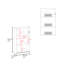 Pharmacie H 25,7 po, 1 porte, 3 tablettes, 1 miroir-155498059