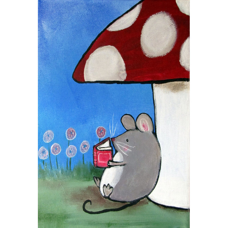 «Book Mouse», reproduction sur toile tendue, H 30 po x l 20 po