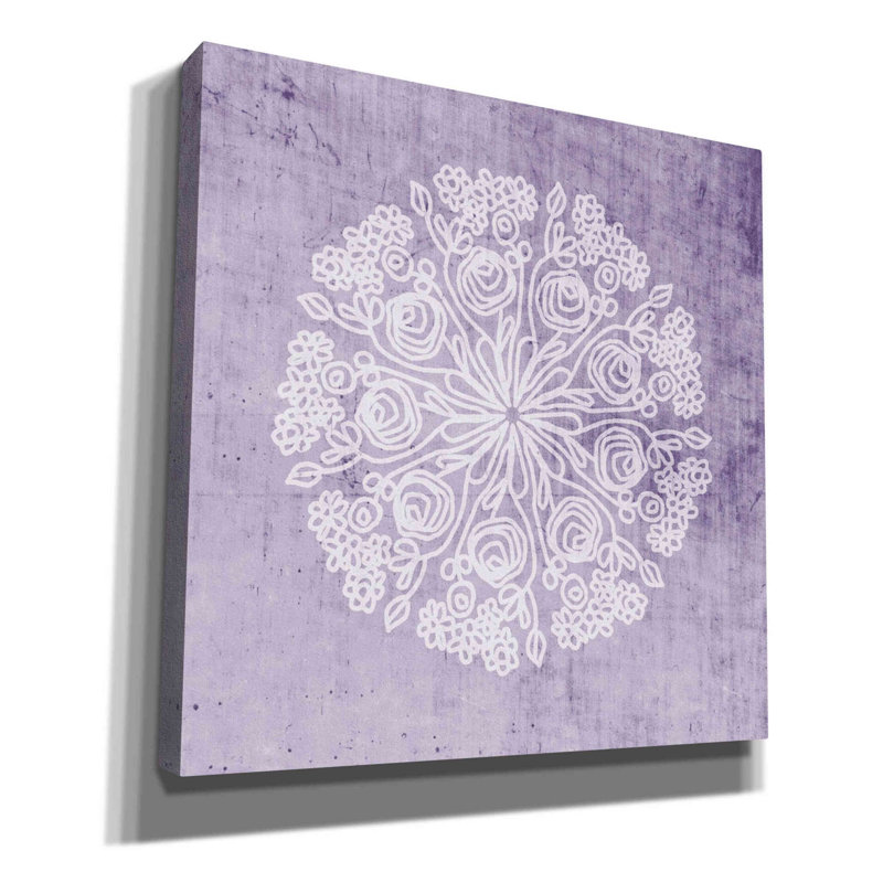 «Mandala I» par Linda Woods - impression sur toile tendue, H 26 po x l 26 po x P 1,5 po