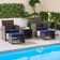 Rand 2 - Person Patio Conversation Sets with Cushions