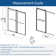 Opal Mirage MCOCOD 70-76.75"W x 76"H Double Sliding Frameless Soft Close Shower Door with 3/8"(10mm)Clear Glass
