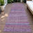 Machine Washable Indoor/Outdoor Oden ACN2155 Striped Rug-1225672196