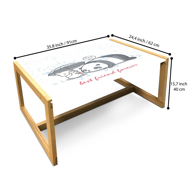 Jalishia Sled Coffee Table, 90cm H x 62cm W x 40cm D