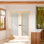 Portes intérieures françaises pour garde-manger intérieur - 1 porte Lite standard givrée avec portes en pin massif avec poignée (sans cadre)