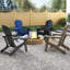 Chaise Adirondack pliante en PEHD avec porte-gobelet résistant aux intempéries-863689373