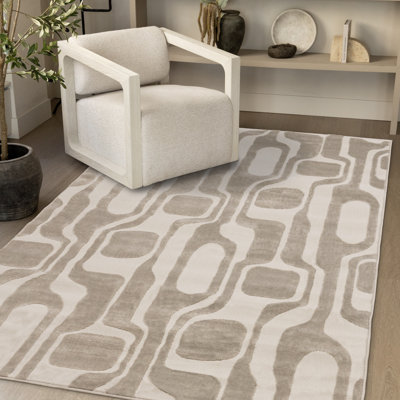 Tapis beige crème Marshay