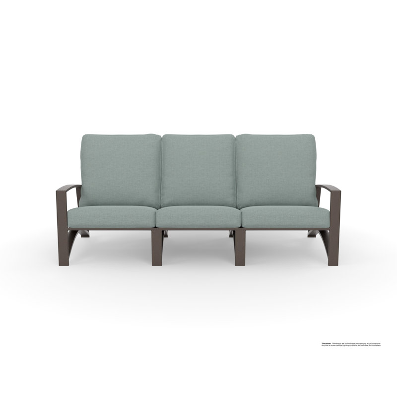 Arc Outdoor 3 - Seat Patio Sofa, Namibia Grey, Copper Creek