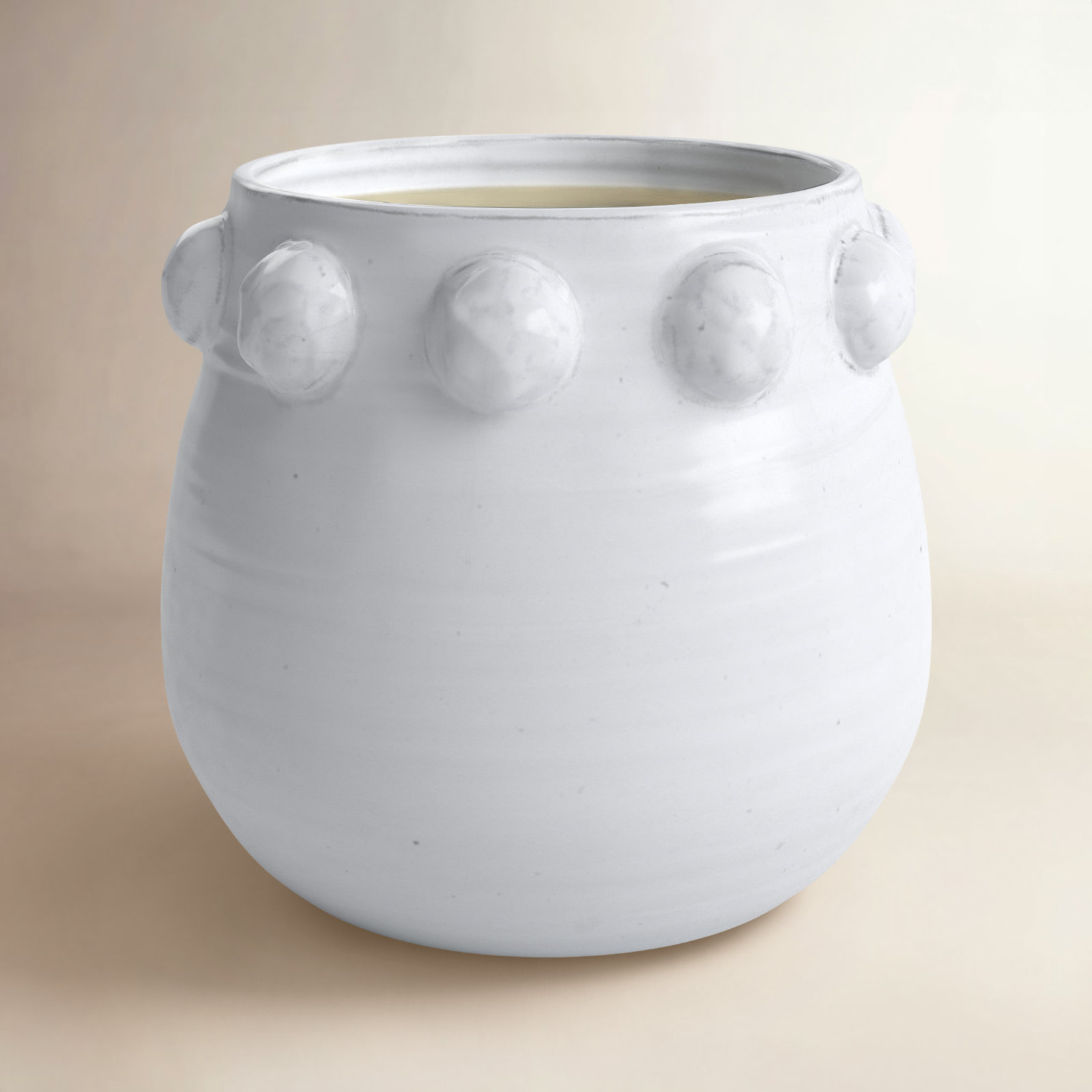 Ceramic Pot Planter, 9.5" H x 10" W x 10" D