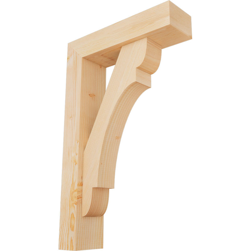 Olympic Block Offset Brace Bracket, 32 x 20, 5 1/2"W Douglas Fir (Smooth)