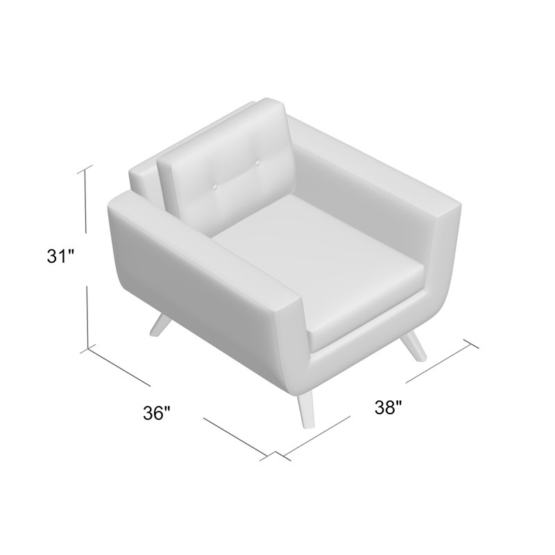 Fauteuil Callie, Velours Bella Dove Performance, Naturel, Moyenne