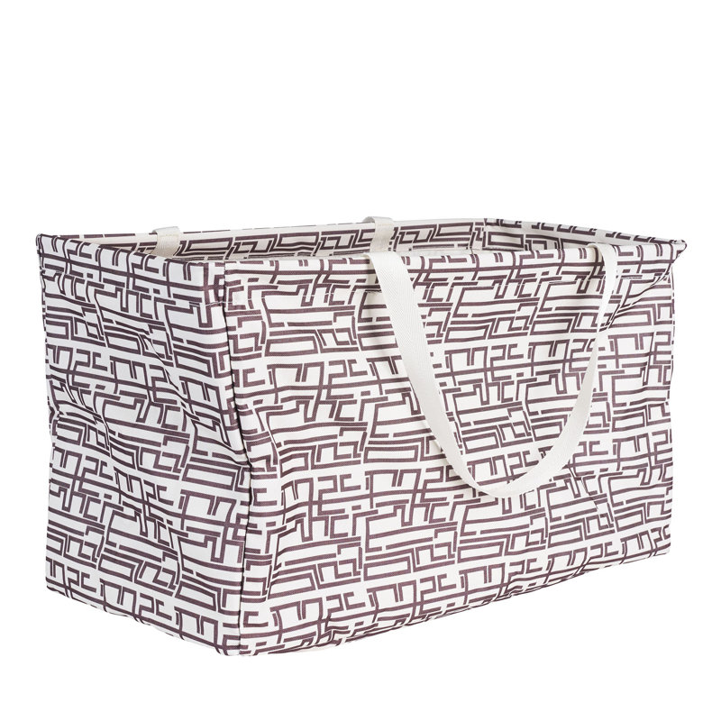Sac fourre-tout rectangulaire rectangulaire en toile Krush, Géométrique