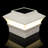White Solar Powered Integrated LED Fence Post Cap Light Pack