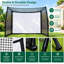 Cage de practice Yunic Range Cage 3 m x 2,4 m avec filet de frappe et cadre en fibre de verre pour l'entraînement de golf en intérieur, garage ou jardin.