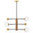 Auggie 3-Light Adjustable Multi-Tier Chandelier with Etched Opal Globe Shades