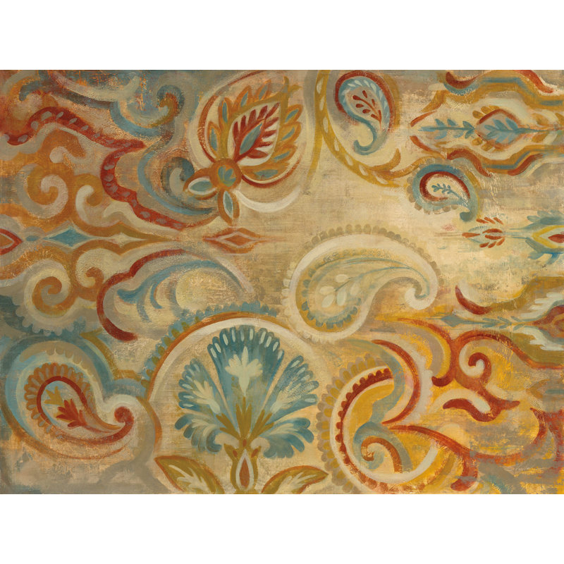 «Antique Paisley» par Silvia Vassileva, reproduction sur toile, H 12 po x l 16 po x P 1,25 po