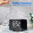 Electric Tabletop Clock in Black