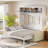 Queen Size Murphy Bed Wall Bed with Sofa-1813813784