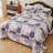  Purple/Pink Multi Color And Patterns Cotton Reversible Quilt Set-96923956