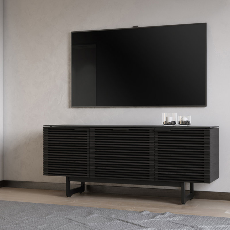 Corridor Media Console, Charcoal Stained Ash