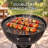 3-in-1 Kettle Charcoal Grill, Pizza Oven & Smoker with Pizza Stone, Pizza Peel and Mobile Cart