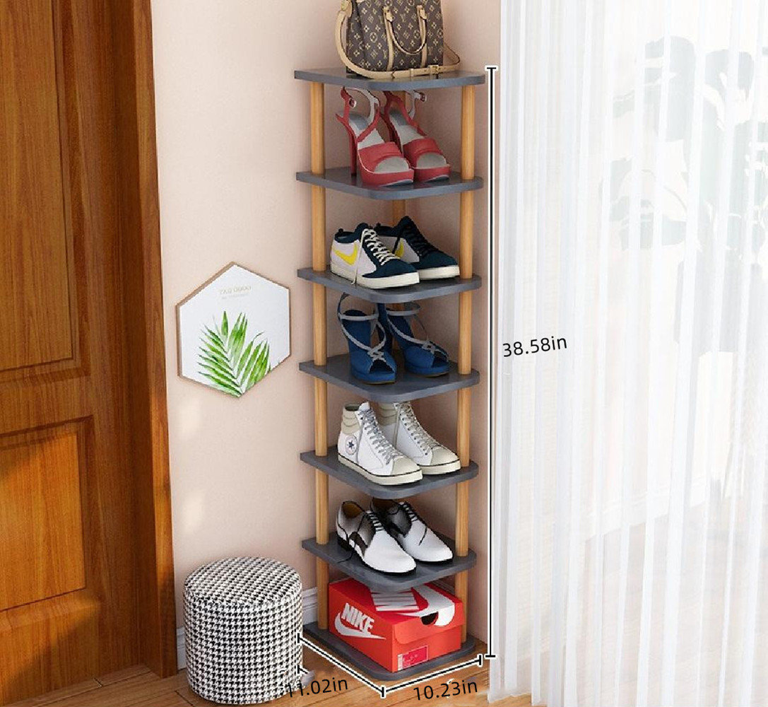 Floating Shoe Rack Up to 7 tiers – Crafted of Light and Lumber